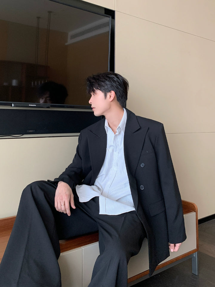 Double-Breasted Jacket and Pants