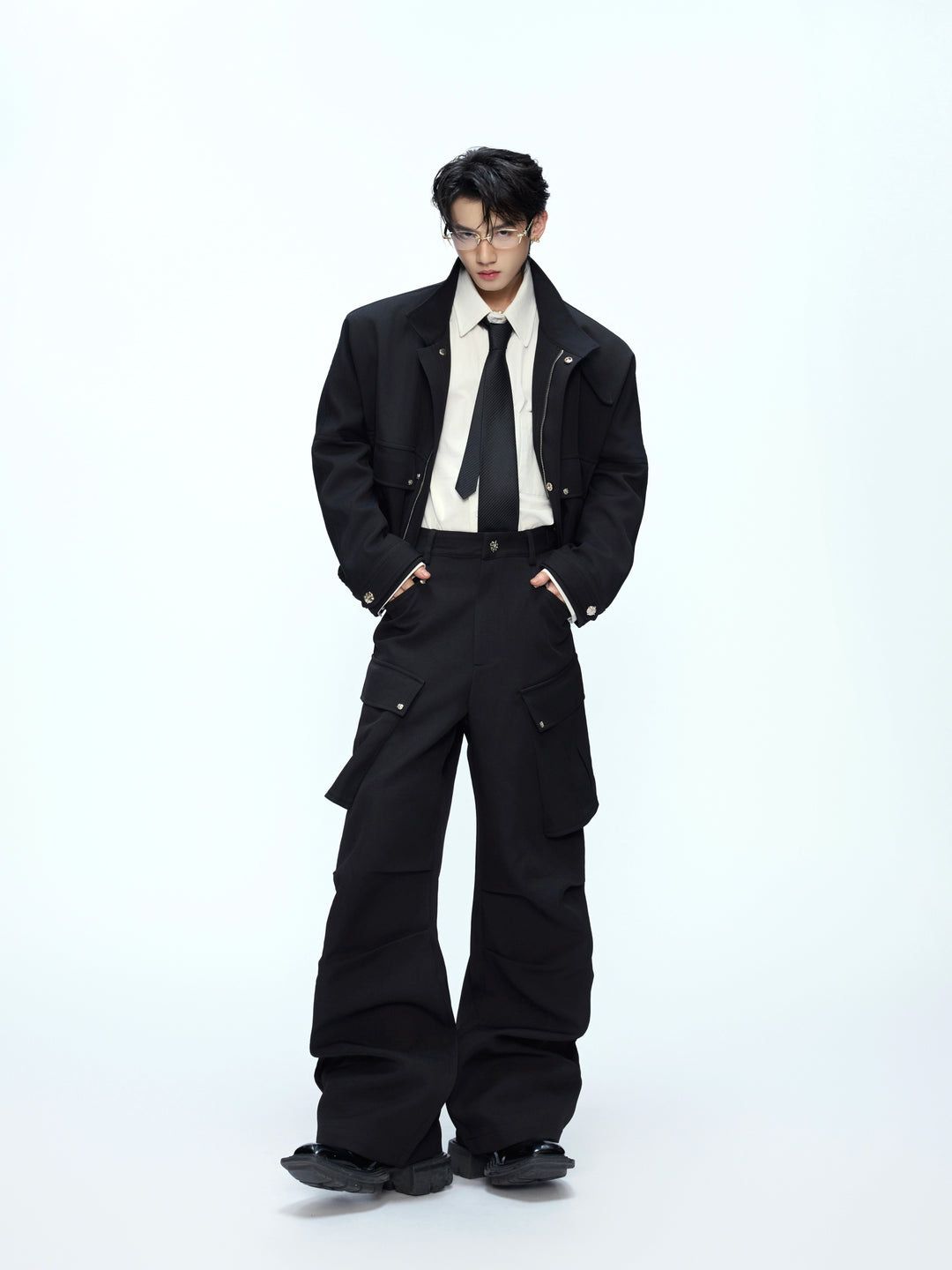 Silhouette Short Jacket and Overalls