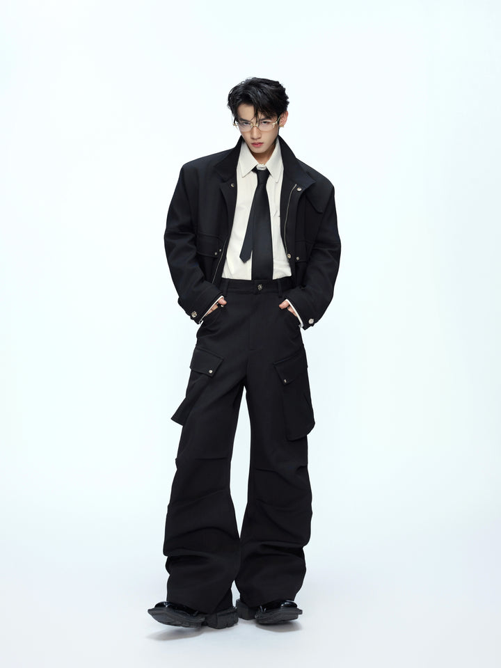 Silhouette Short Jacket and Overalls