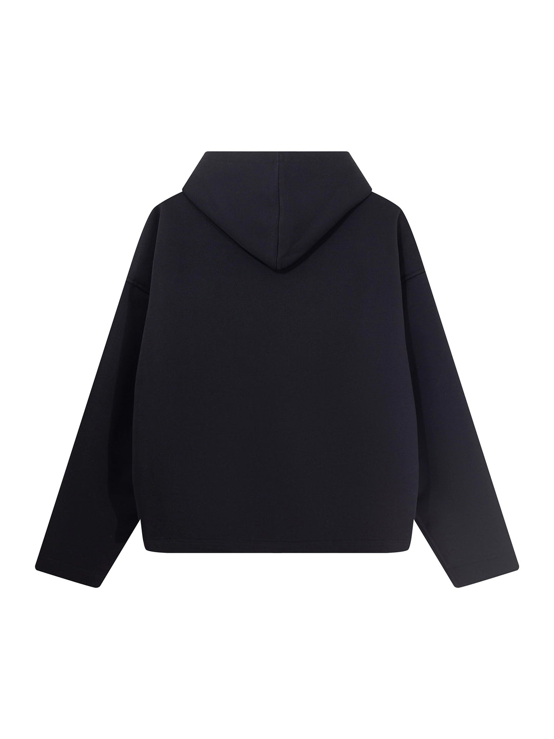 Cardigan à capuche zippé réversible à motif pied-de-poule
