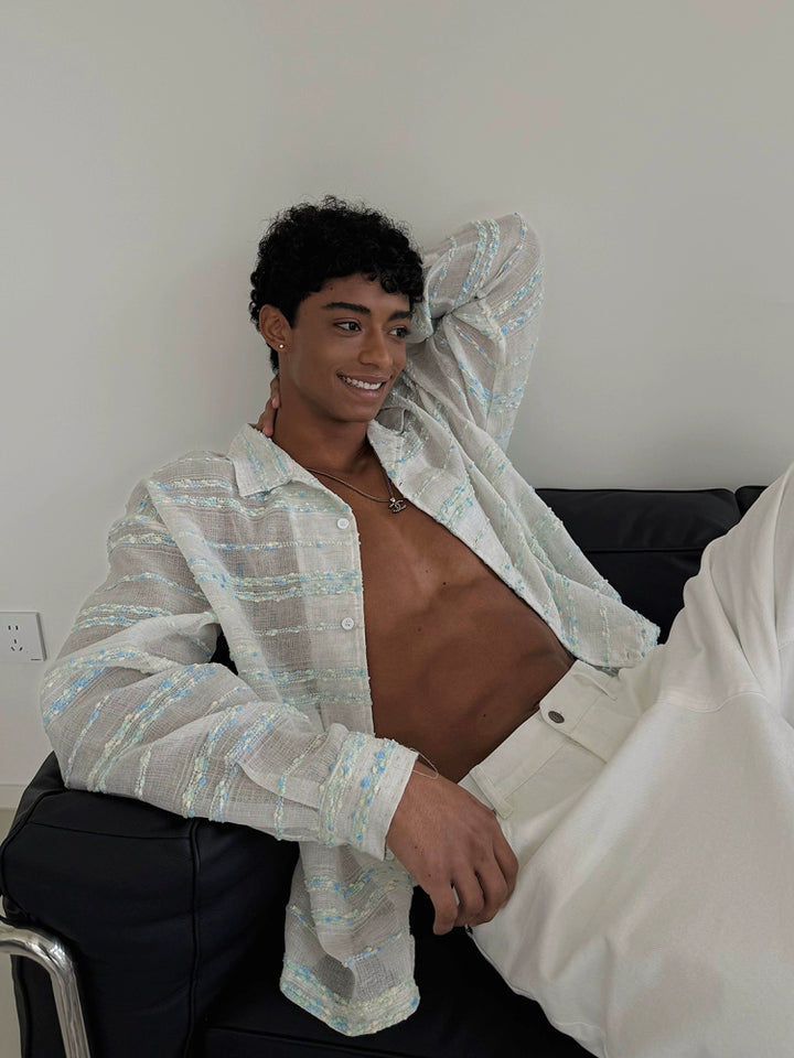 Striped Linen Breathable Vacation Shirt