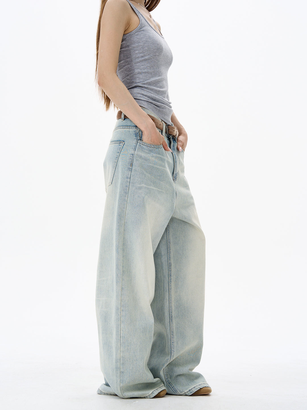 Straight Wide-Leg Jeans