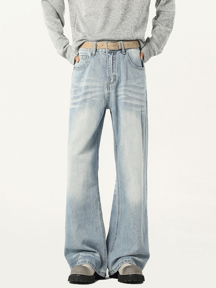 Casual løse straight-leg jeans bukser