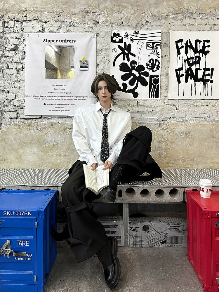 Loose Straight Leg Casual Pants