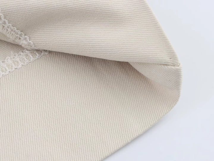 سروال كاجوال بقماش فائق النحافة واسع الساقين