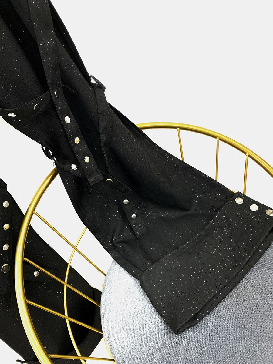 Glitter Starry Flared Bandage Pants