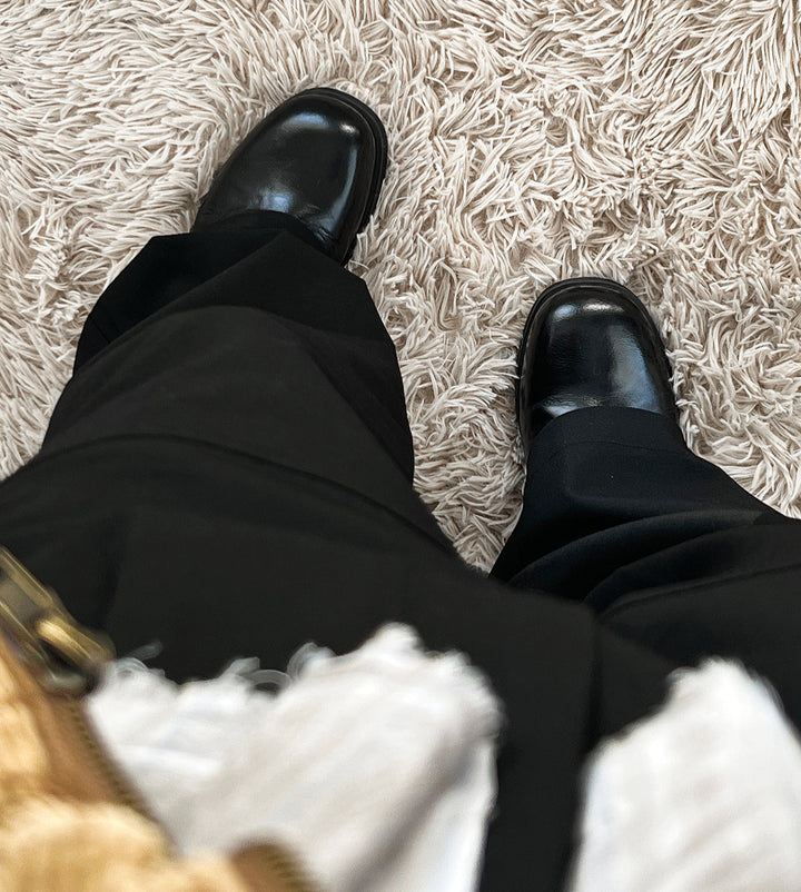 Leather Casual Derby Shoes