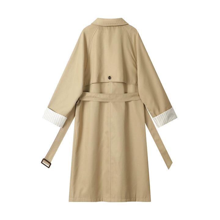 Mid-Length Belted Trench Coat