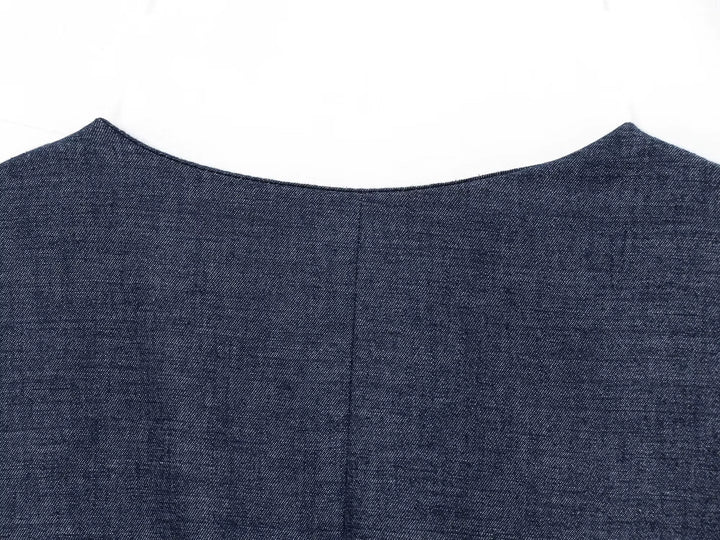 طقم سترة بدون أكمام وشورتات