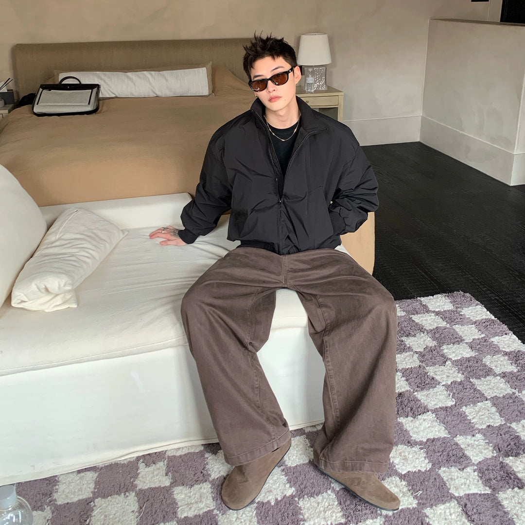 Down Stand Collar Loose Jacket