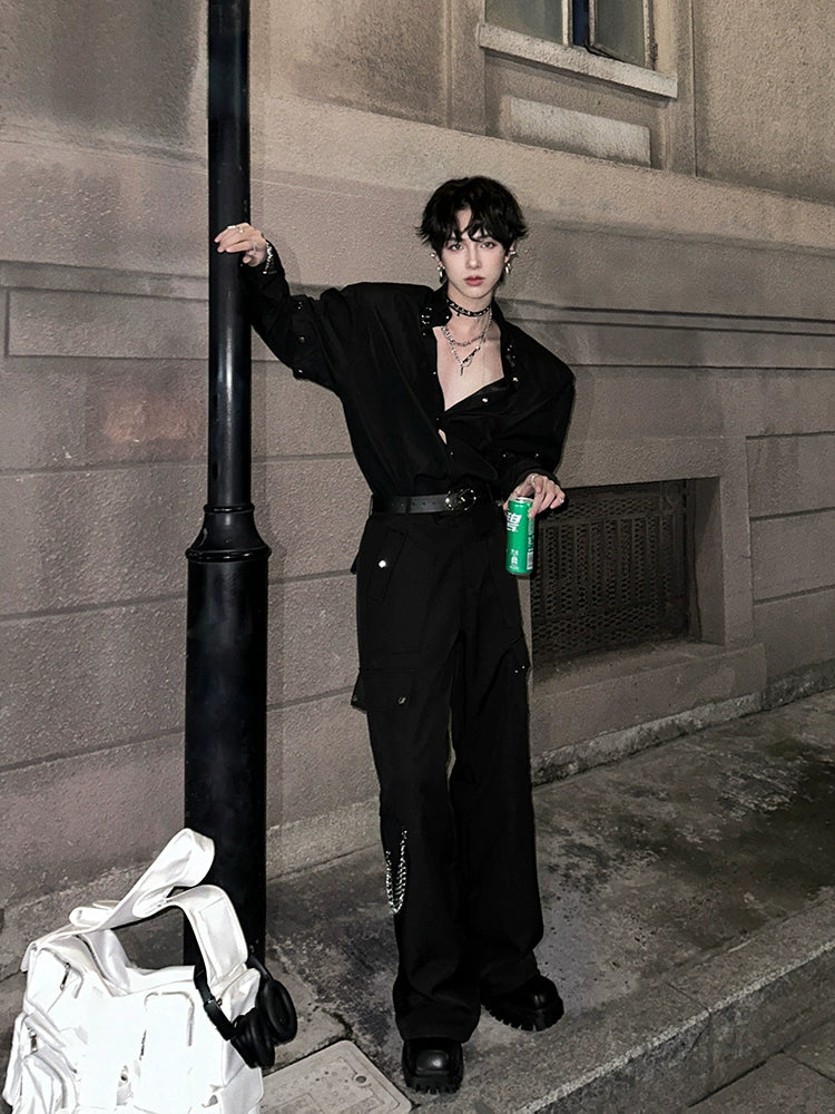 Loose Straight Cargo Streetwear Pants