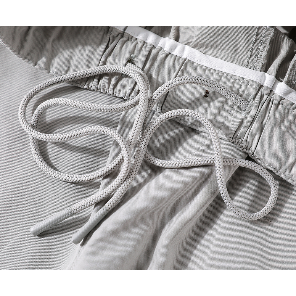 Elastic Waist Wide Leg Casual Pants