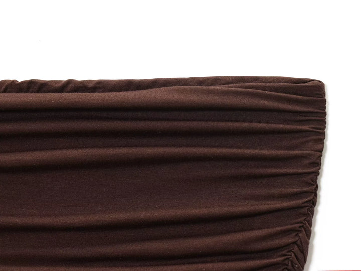 فستان شمس برباط أنبوبي مجعد ومقسم