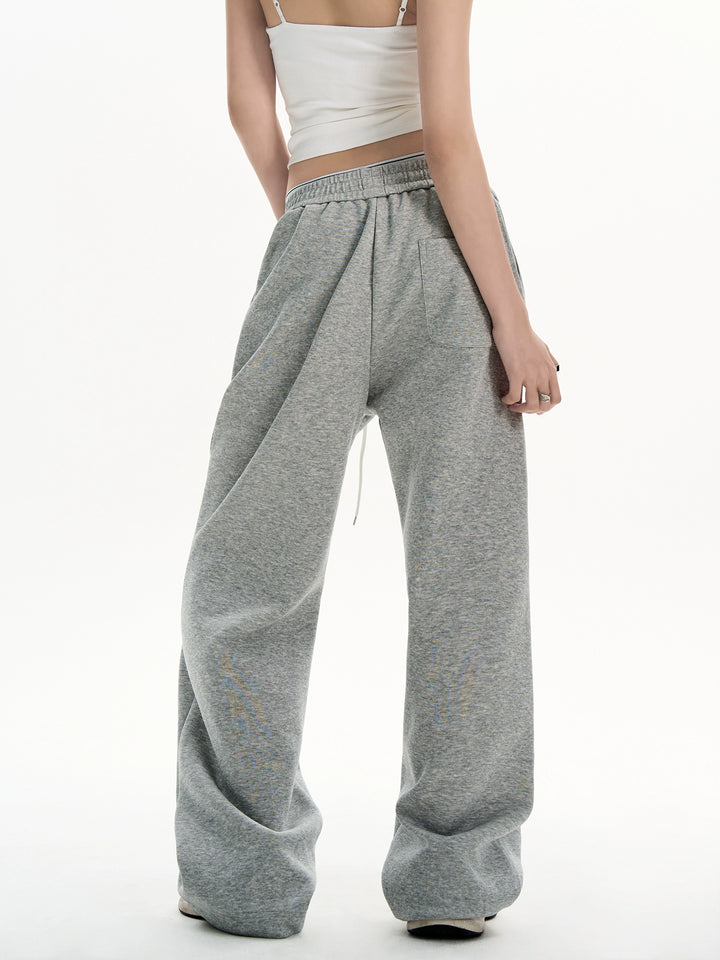 Uitlopende Sweatpants met Touwsluiting in de Taille