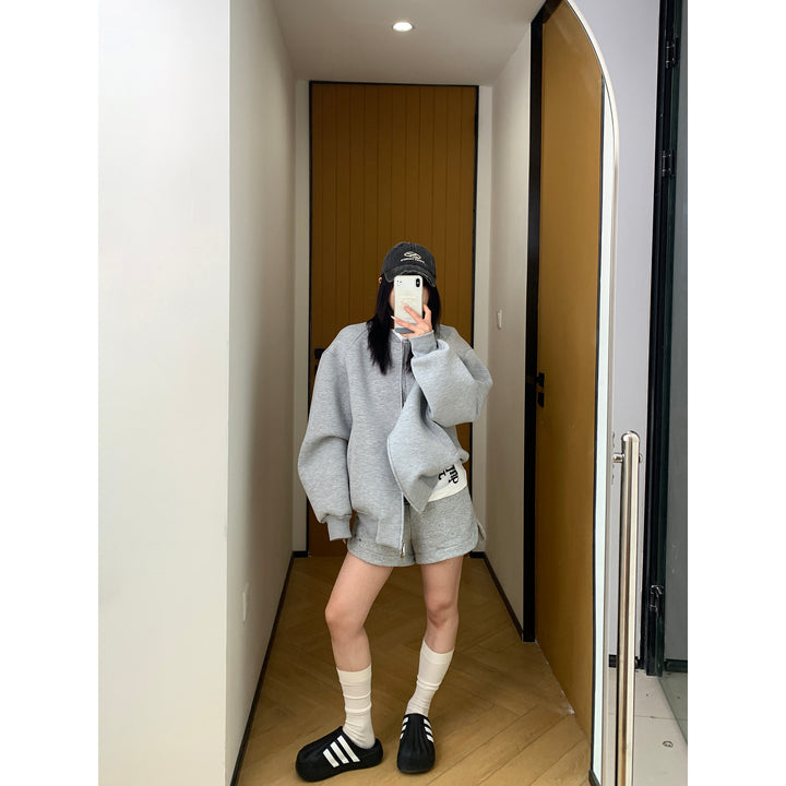 Grey Full-zip Jacket