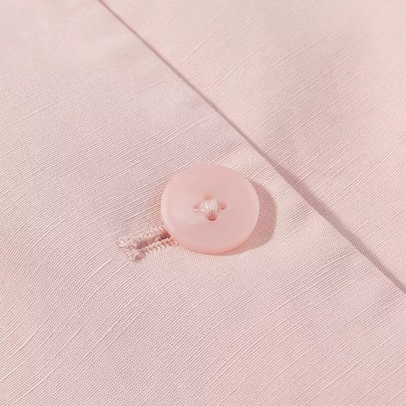 طقم سترة بلا أكمام وسروال واسع