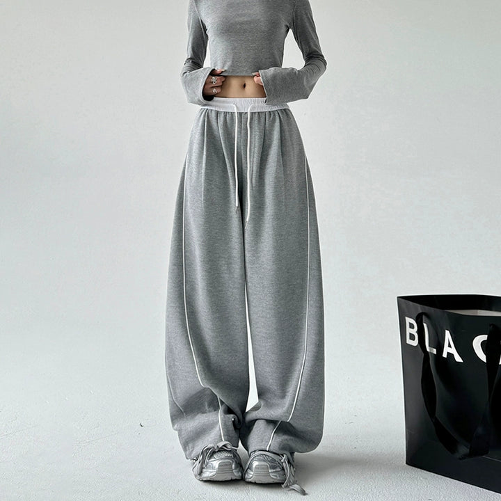 Wide Leg Casual Drawstring Sweatpants