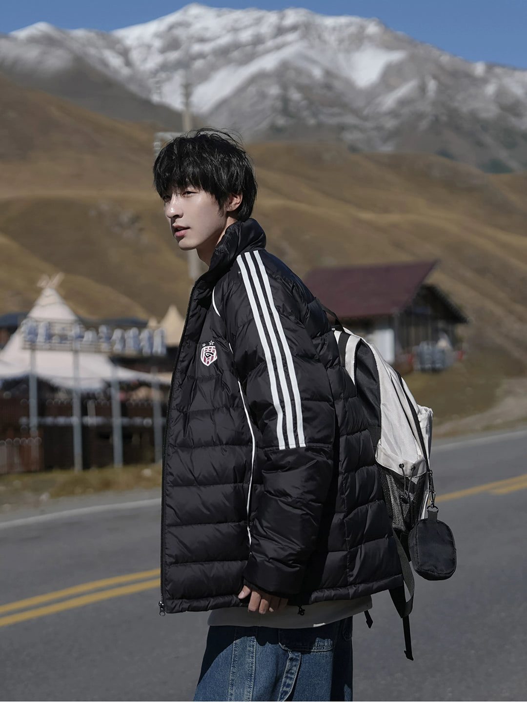 Duck Down Stand Collar Puffer Jacket