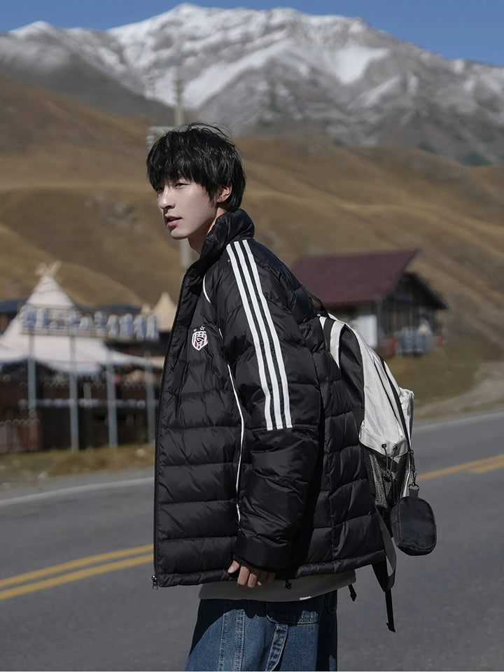 Duck Down Stand Collar Puffer Jacket