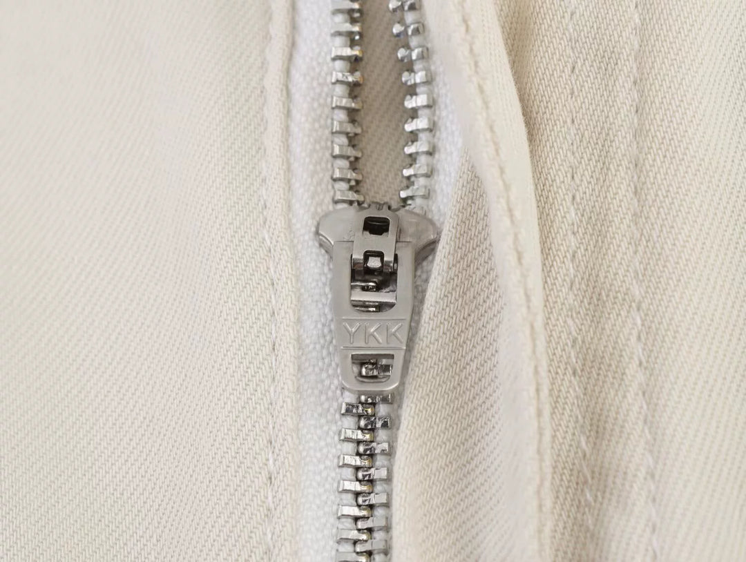 سروال كاجوال بقماش فائق النحافة واسع الساقين