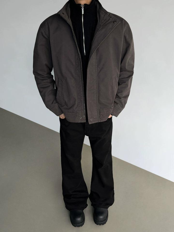Windproof Stand Collar Workwear Jacket