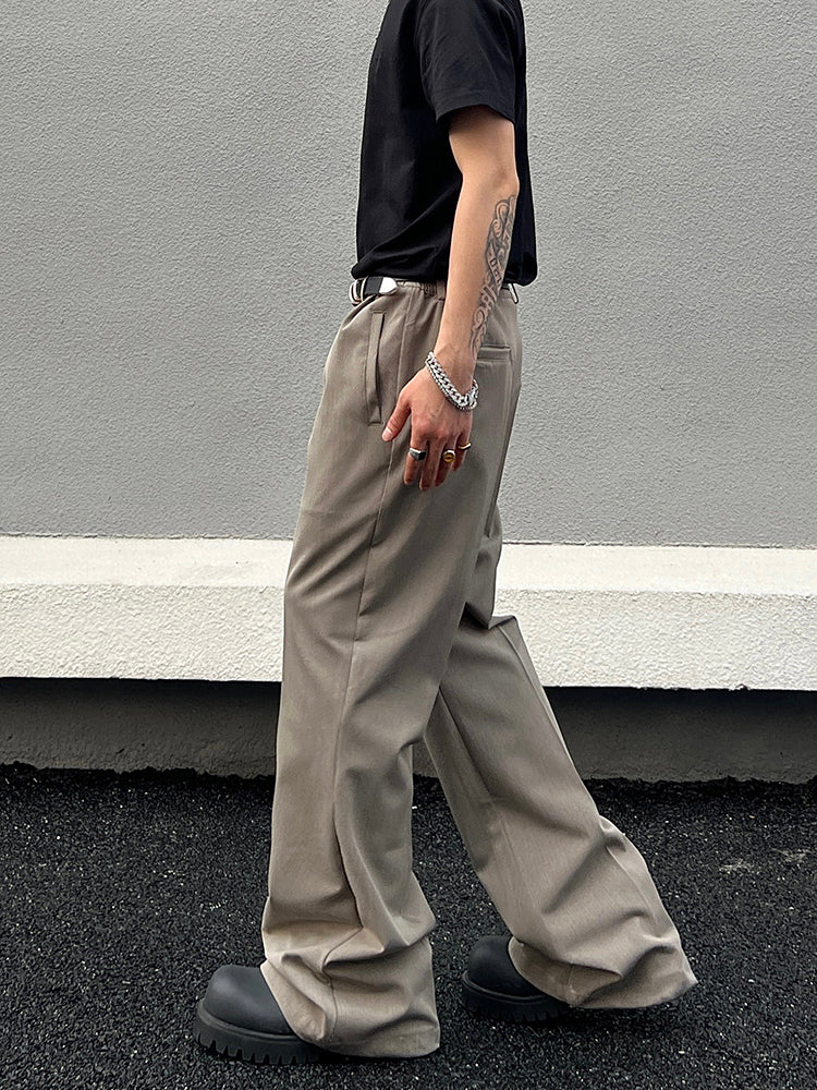 Relaxed Fit Khaki Straight Leg Jeans