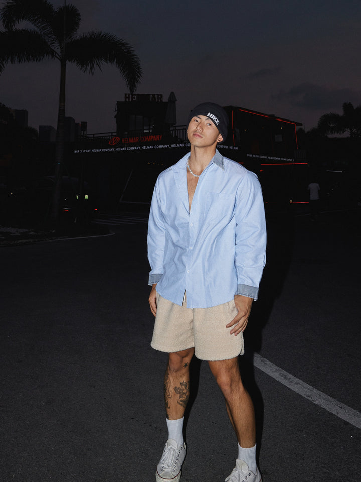 Loose Striped Long Sleeve Shirt