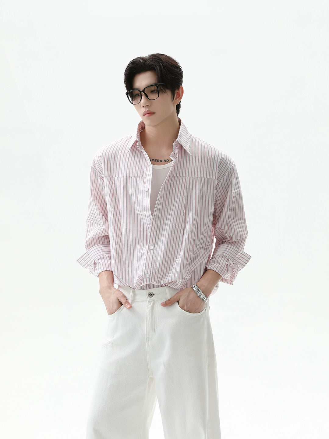 Long Sleeve Casual Striped Shirt