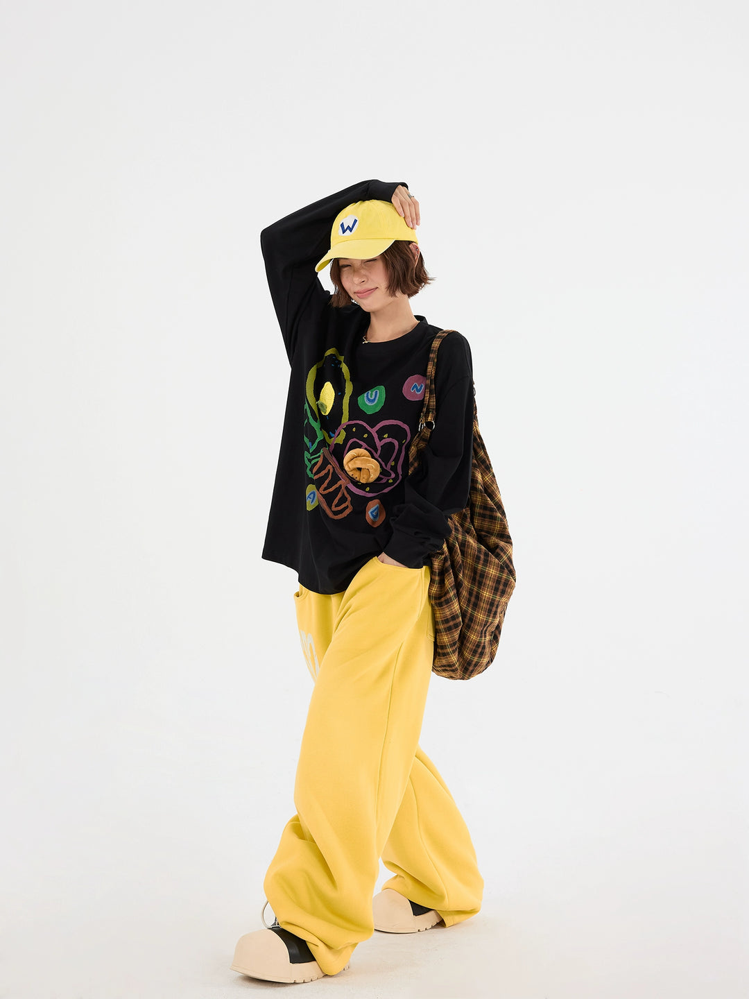 Graffiti Print Long Sleeve Shirt