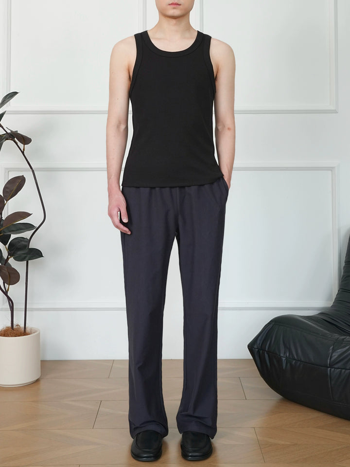 Elastic Ribbed Knitted Tank Top