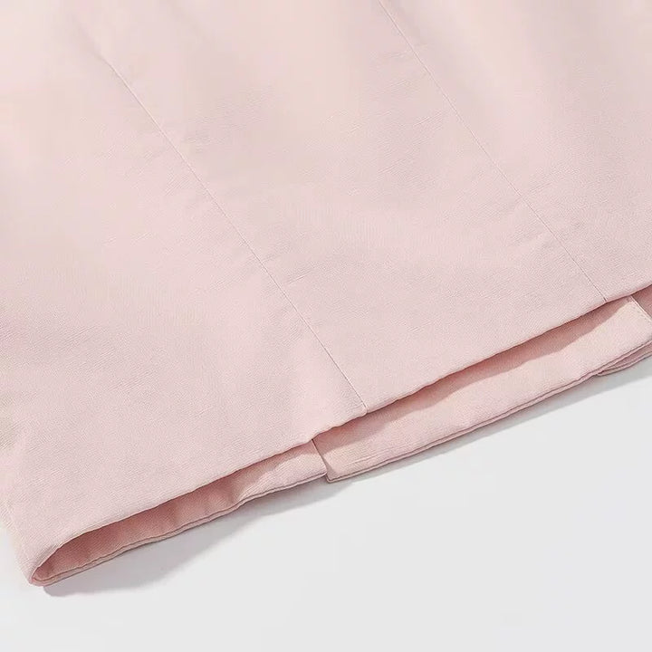 طقم سترة بلا أكمام وسروال واسع