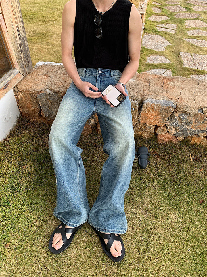 Loose Straight Wide-Leg Jeans