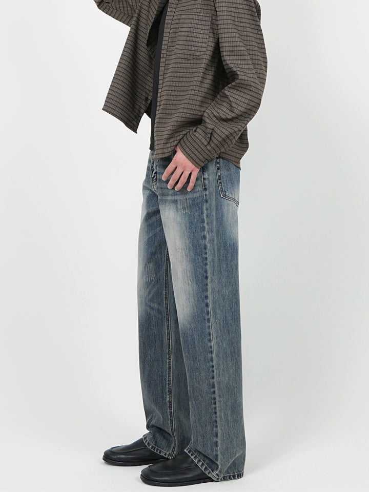 Straight Leg Casual Versatile Jeans