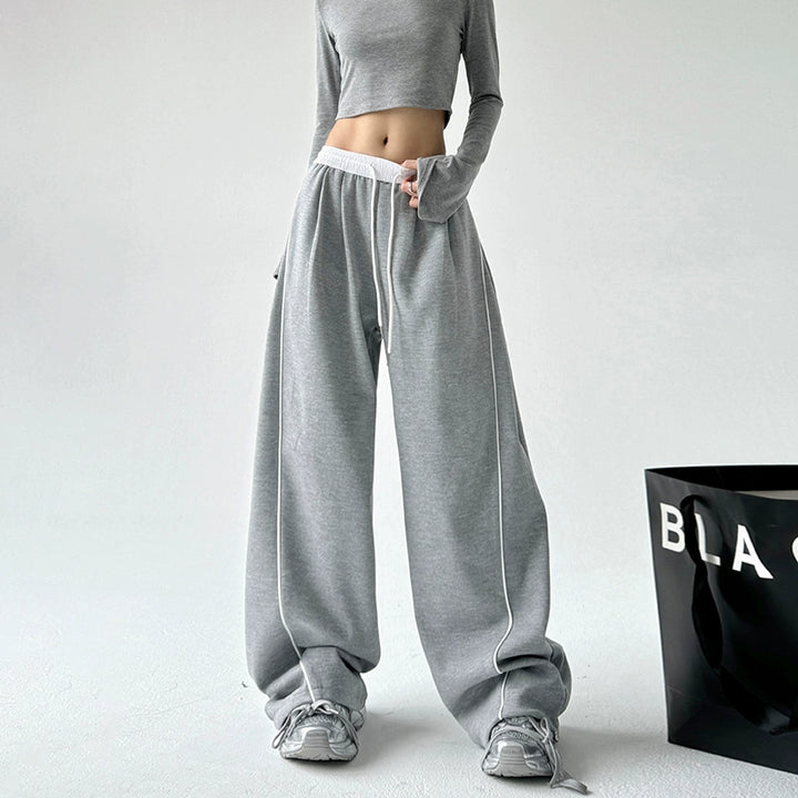 Wide Leg Casual Drawstring Sweatpants