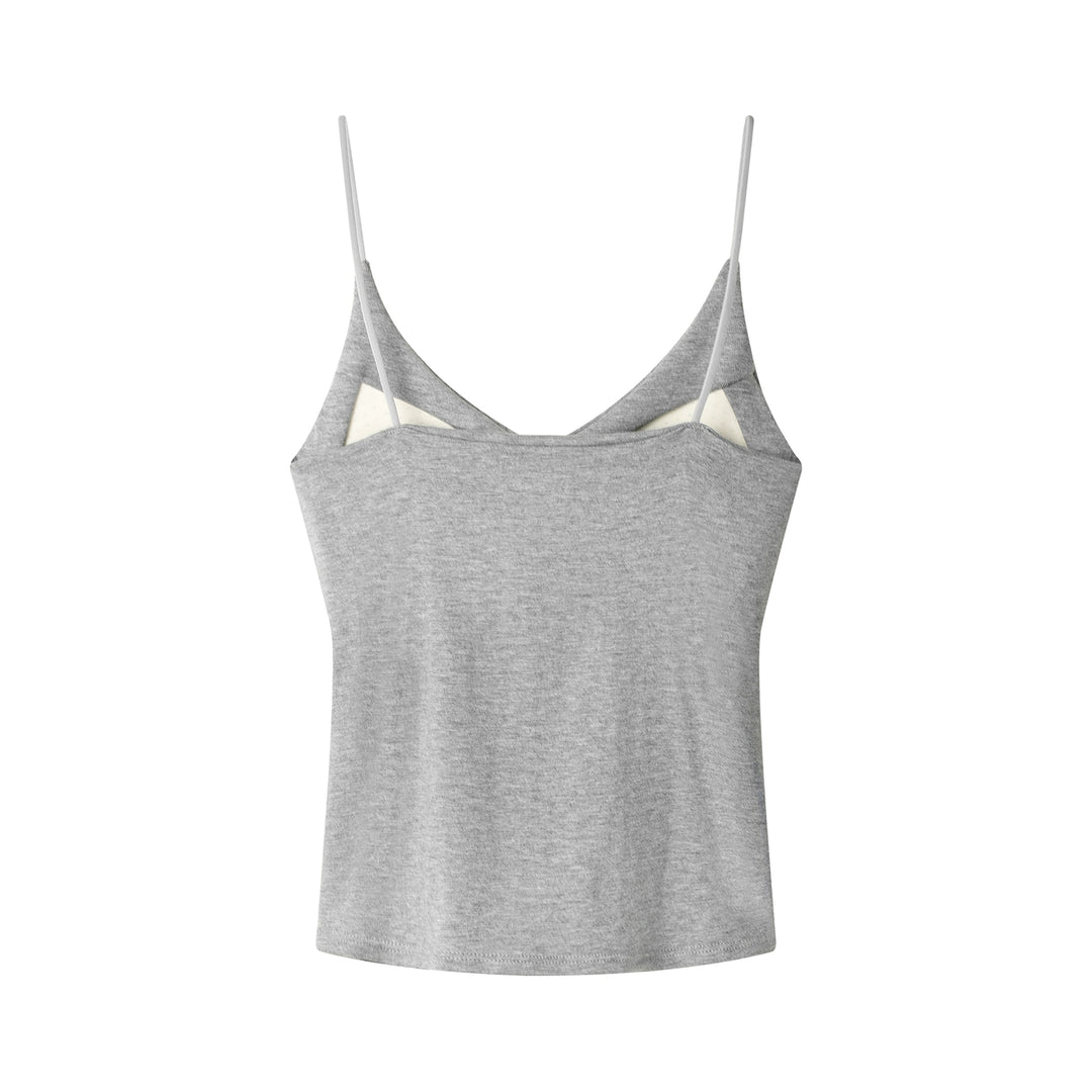Slim Fit Padded Spaghetti Strap Vest