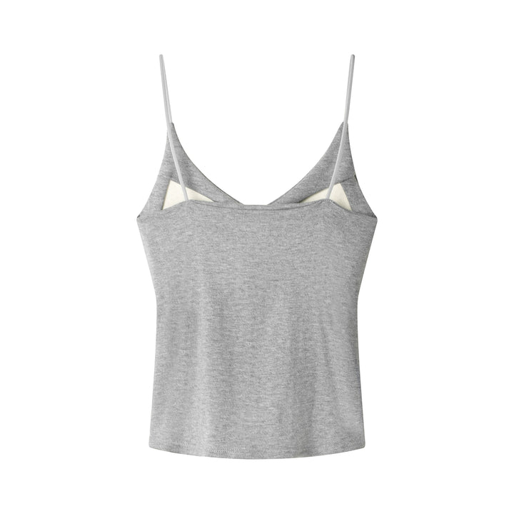 Slim Fit Padded Spaghetti Strap Vest
