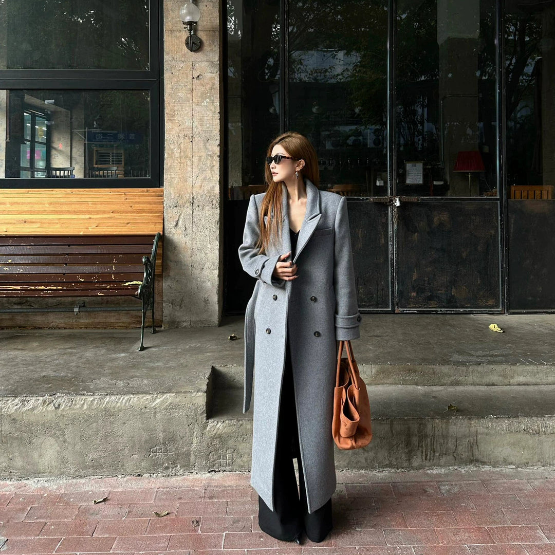 Long Wool Coat Autumn Winter Classic
