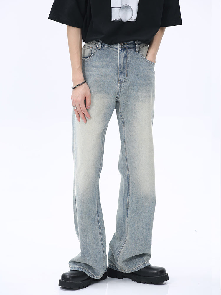 Retro Flared Mid-Waist Jeans