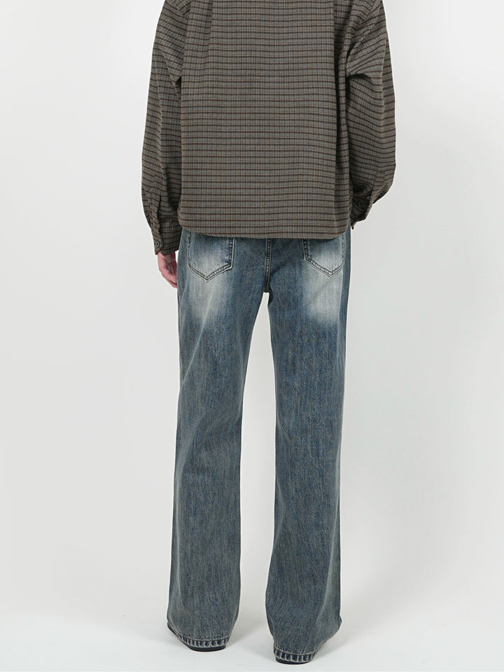 Straight Leg Casual Versatile Jeans