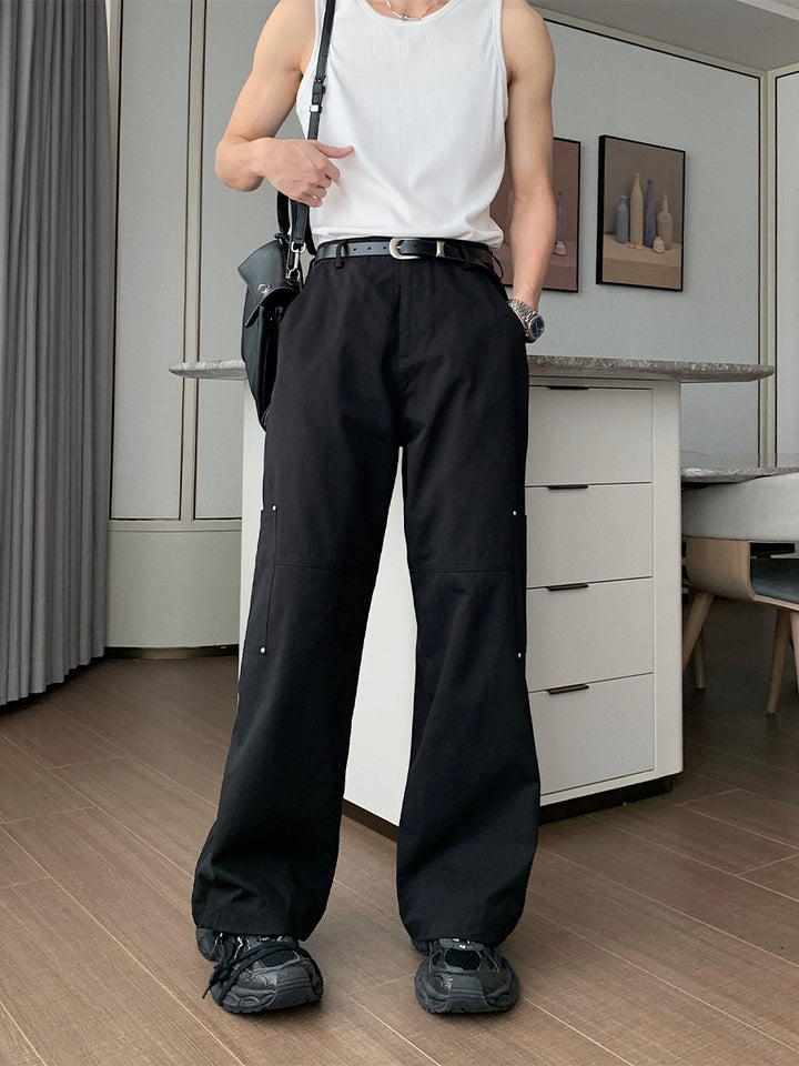 Relaxed Fit Straight Trousers
