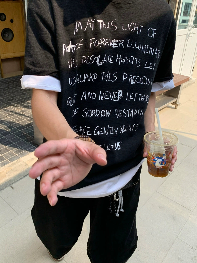 Graffiti Lettering Loose Fit T-Shirt