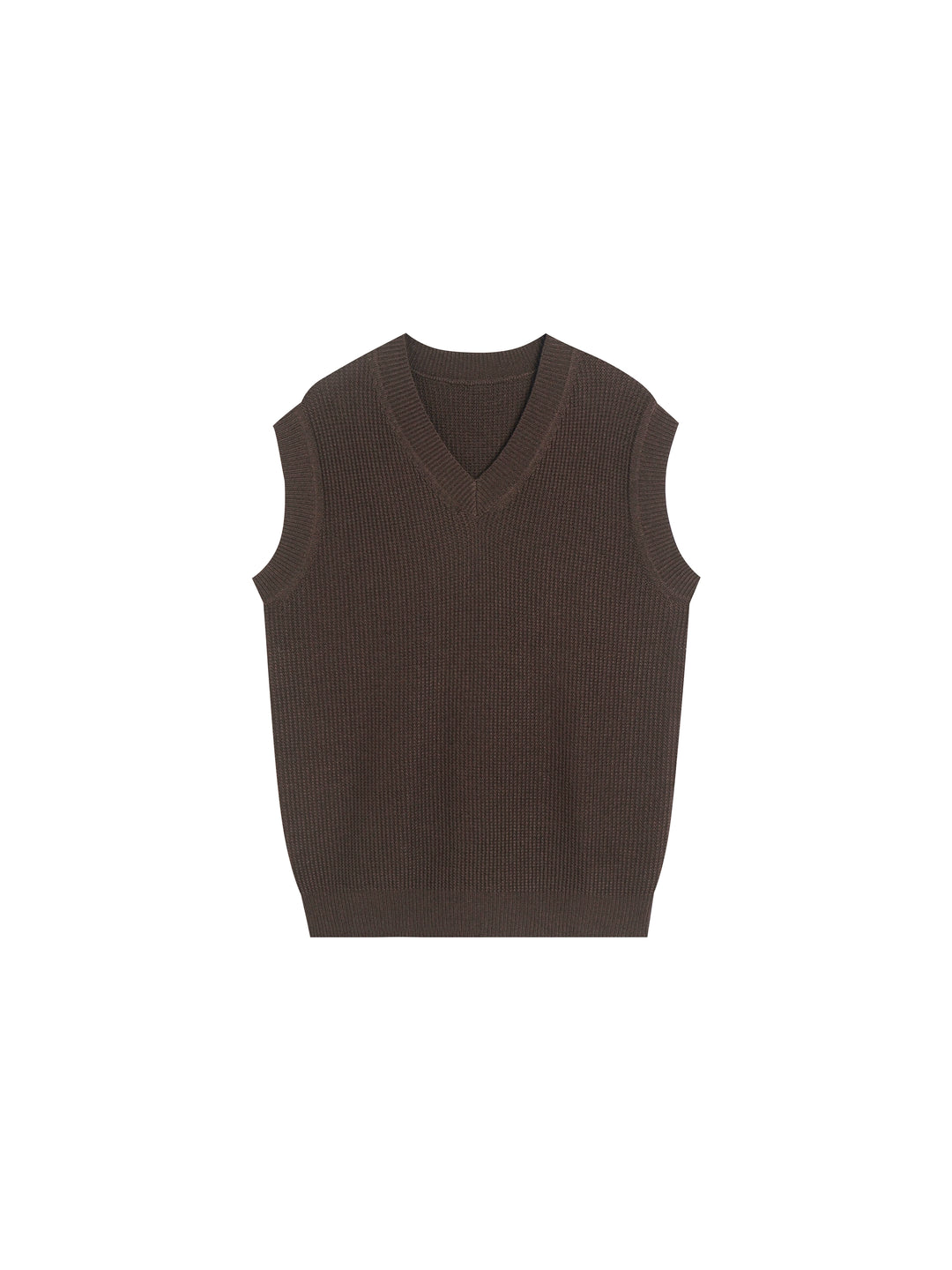 Waffle Knit Wool Vest