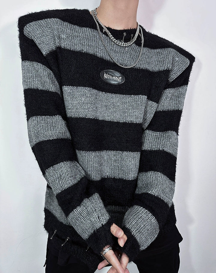 Layered Metal Pendant Hip-Hop Necklace