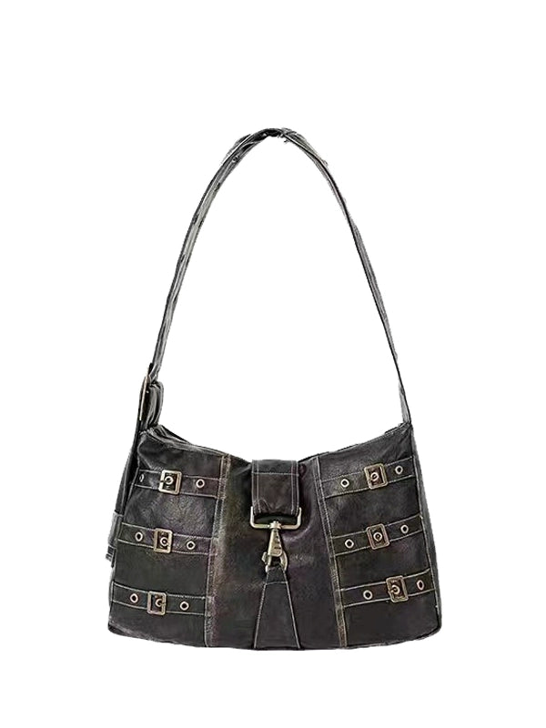 Buckle Large Capacity Shoulder Bag