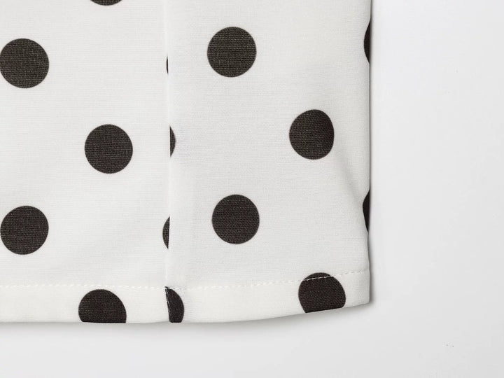 Polka Dot Print Corset Tank Top