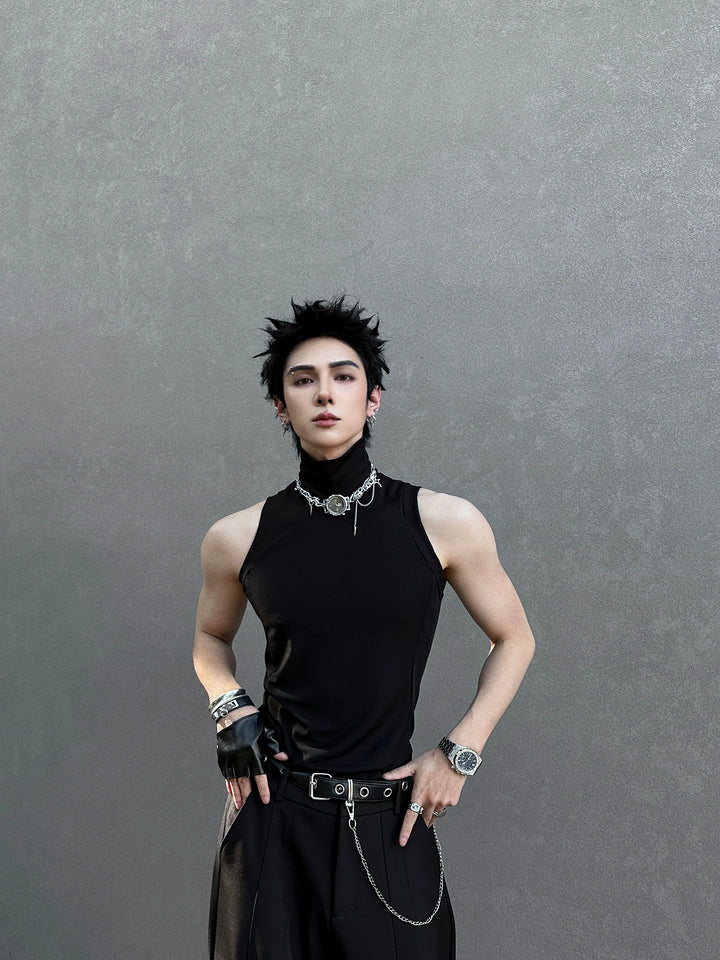 Hip-Hop Style Watch Pendant Chain Necklace