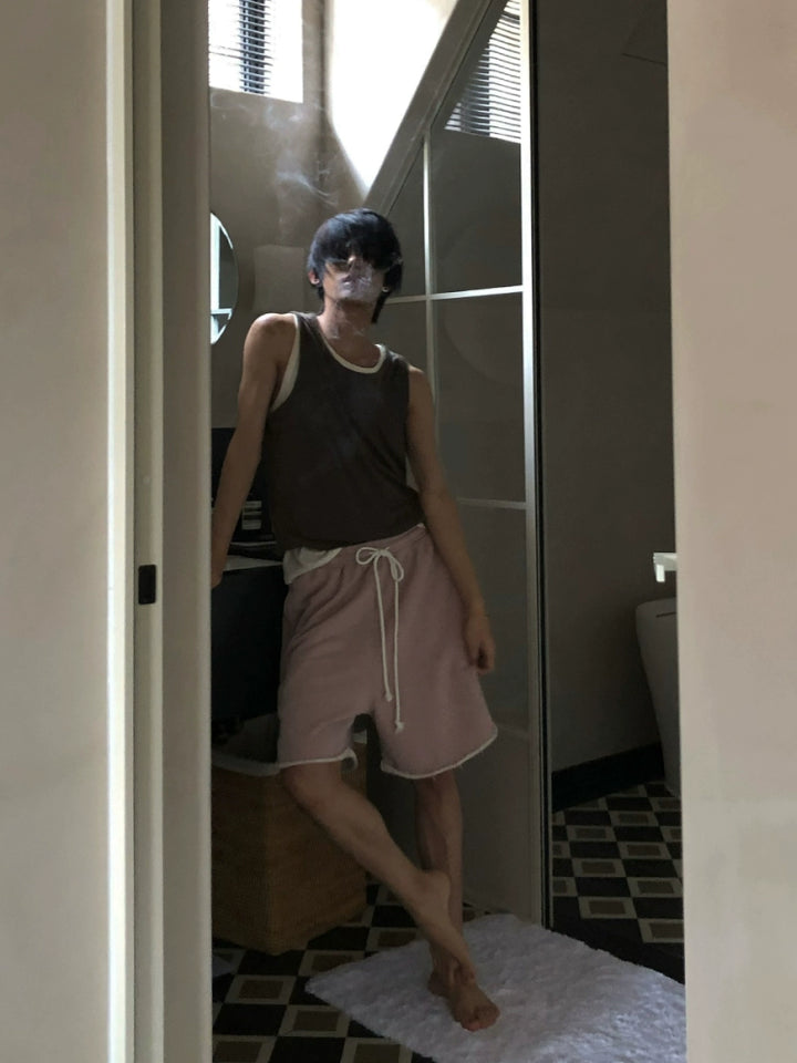 Narrow Shoulder Loose Fit Sleeveless Vest