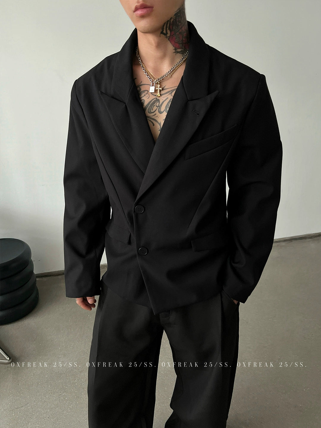 Black Loose-fit Blazer
