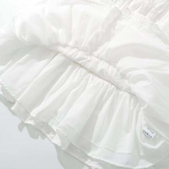 Sleeveless Ruffled Lace Sundress