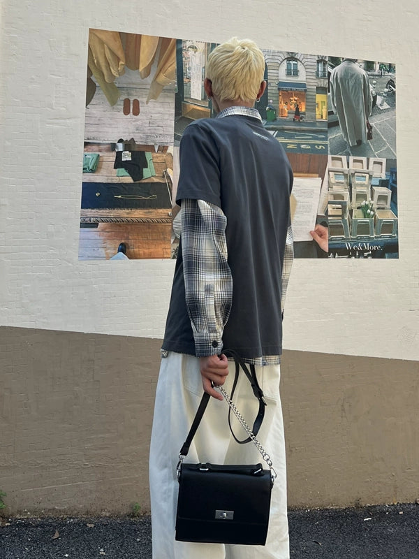 Black Crossbody Flap Bag